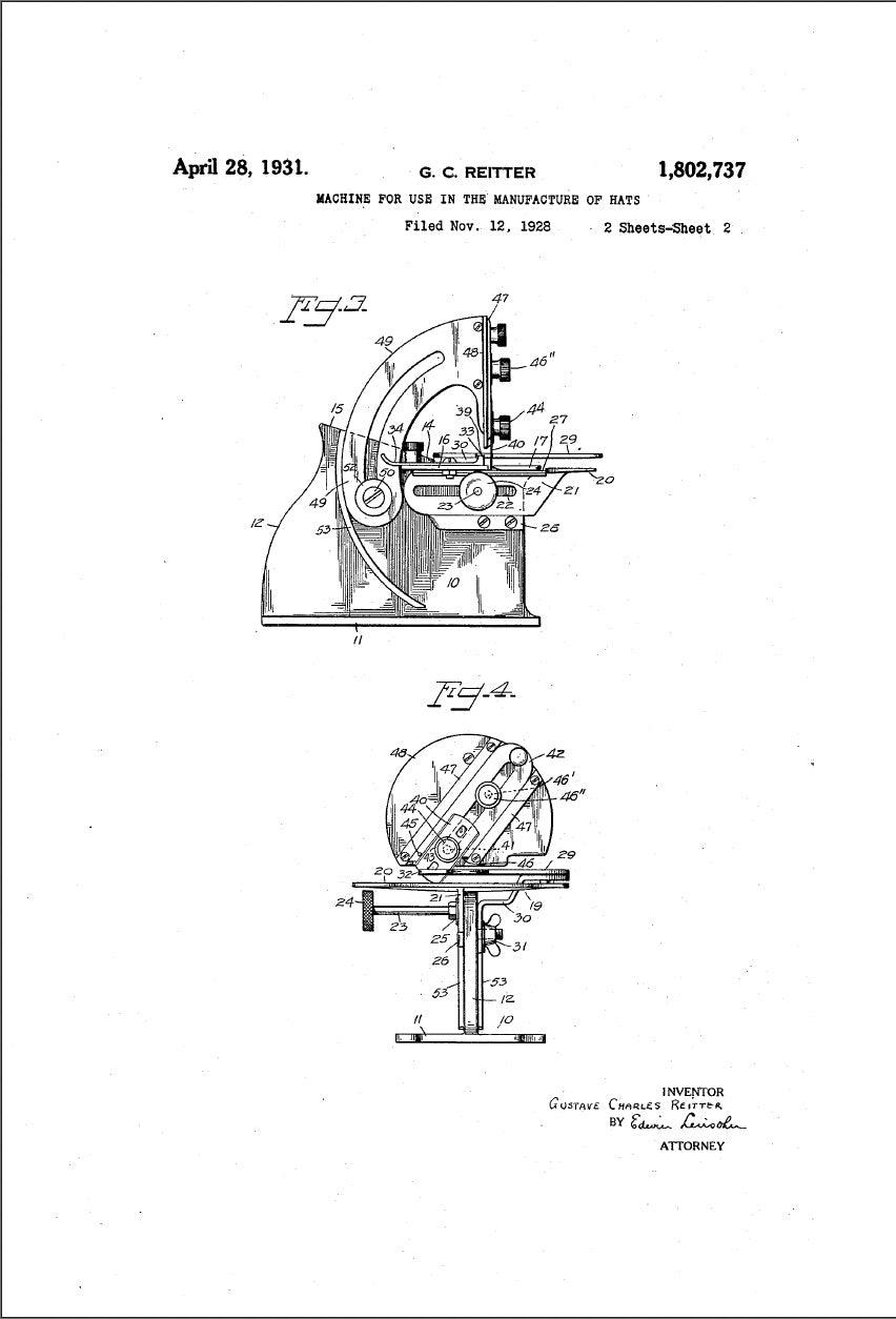 Vintage Brass G.C. Reitter Brim Cutter