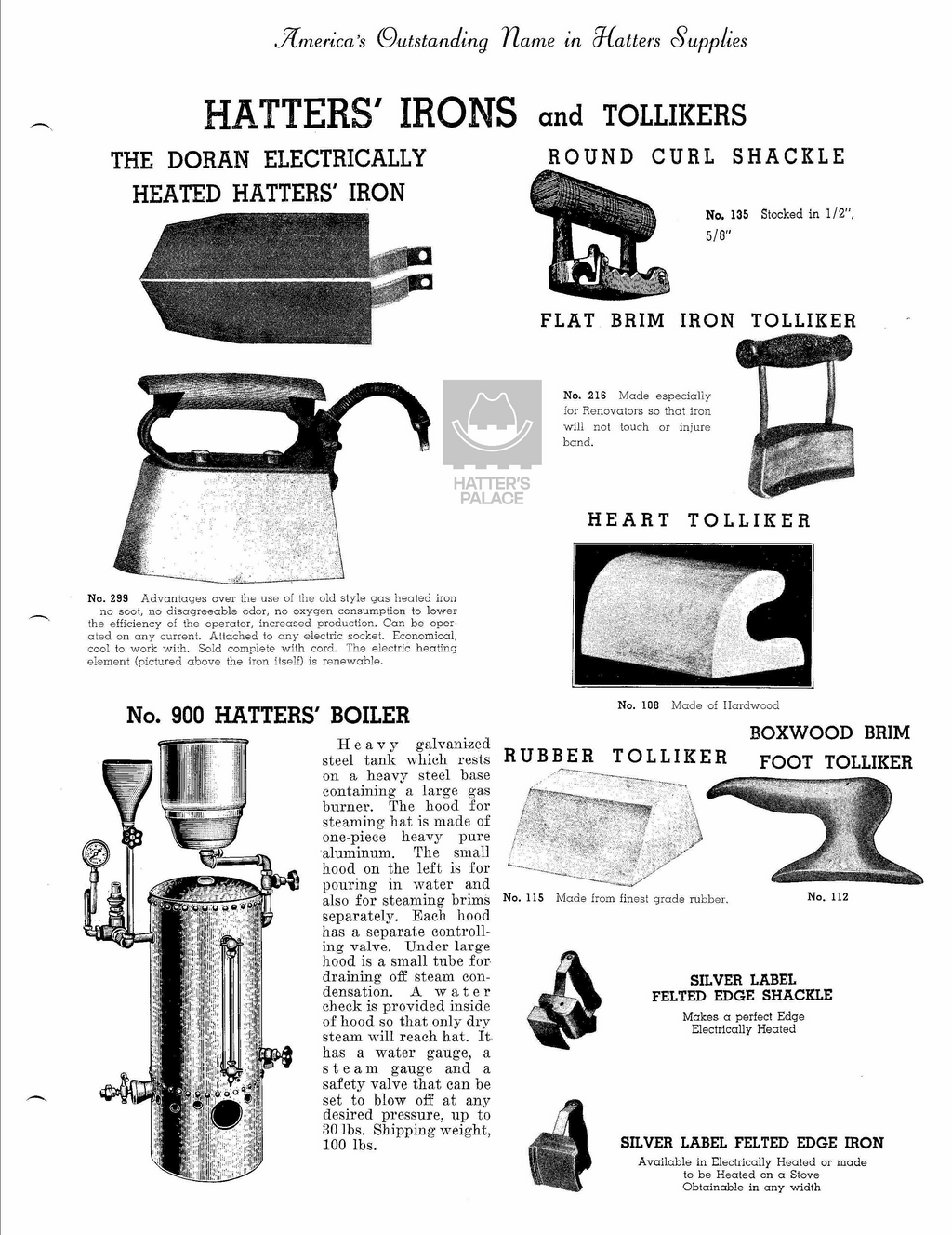 Flat Brim Iron Tolliker